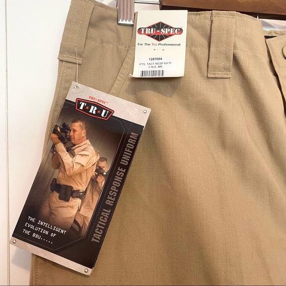 Tru Spec Khaki Uniform Work Cargo Pants - Picture 3 of 6